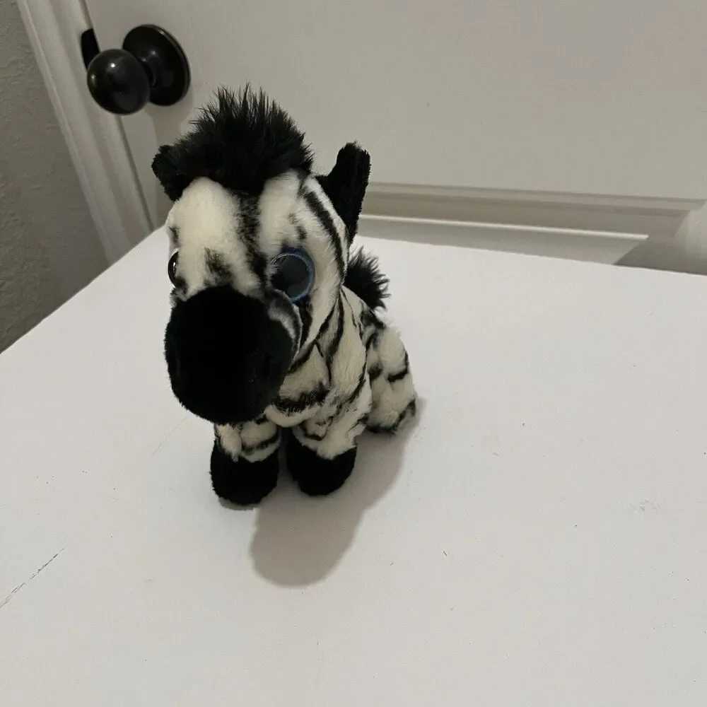Adventure Planet Zebra Plush Stuffed Animal Sitting Seated 8